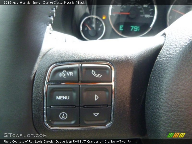 Granite Crystal Metallic / Black 2016 Jeep Wrangler Sport