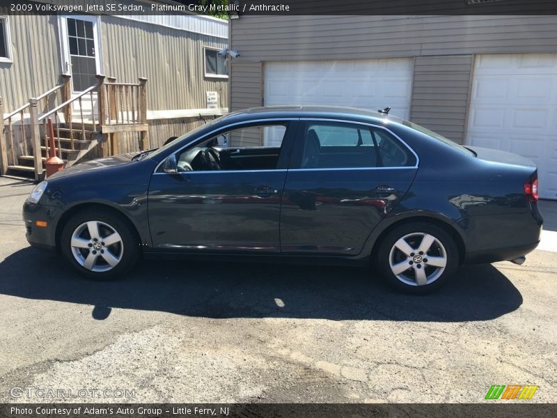 Platinum Gray Metallic / Anthracite 2009 Volkswagen Jetta SE Sedan