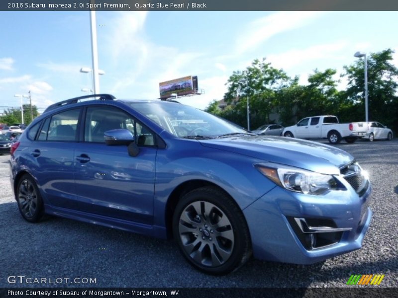 Quartz Blue Pearl / Black 2016 Subaru Impreza 2.0i Sport Premium