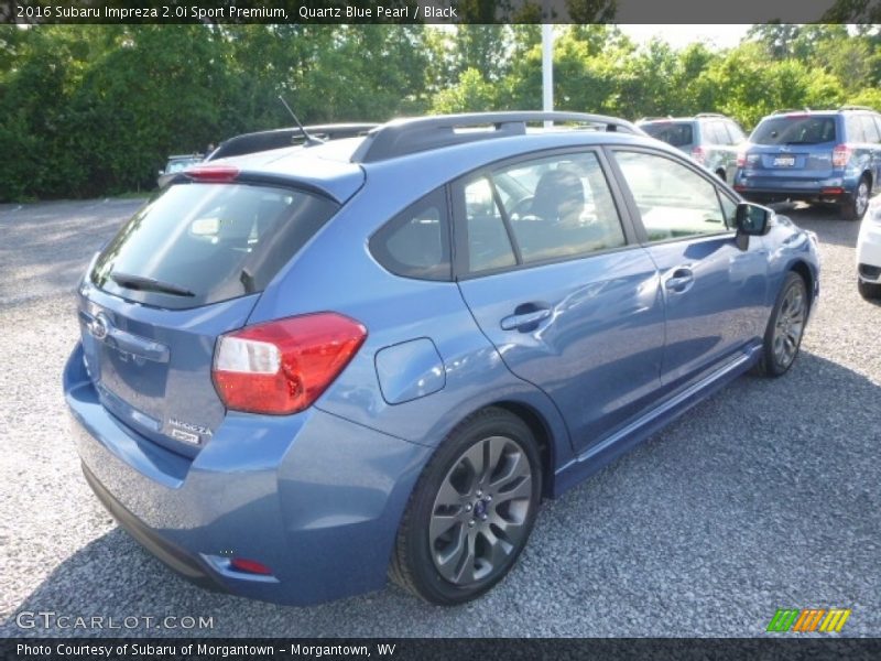 Quartz Blue Pearl / Black 2016 Subaru Impreza 2.0i Sport Premium