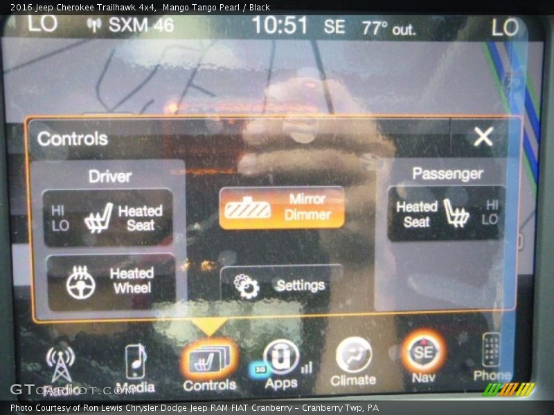 Mango Tango Pearl / Black 2016 Jeep Cherokee Trailhawk 4x4