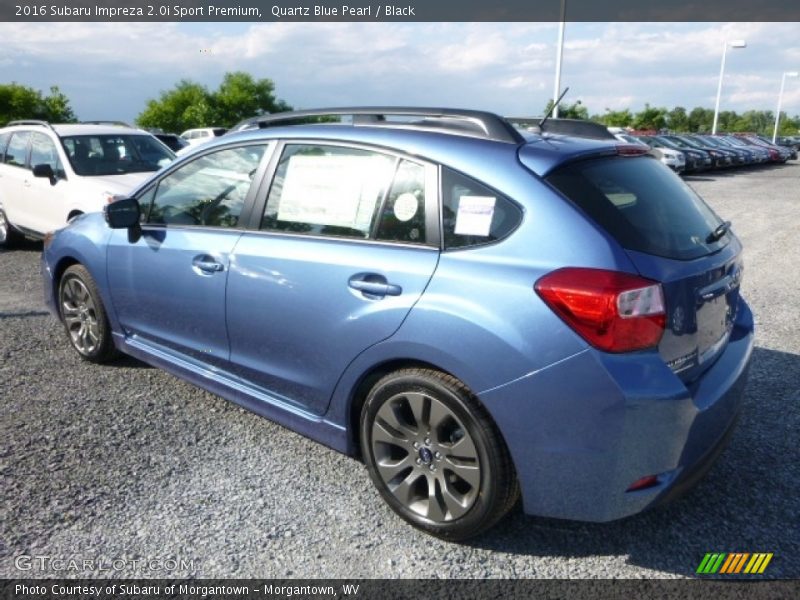 Quartz Blue Pearl / Black 2016 Subaru Impreza 2.0i Sport Premium