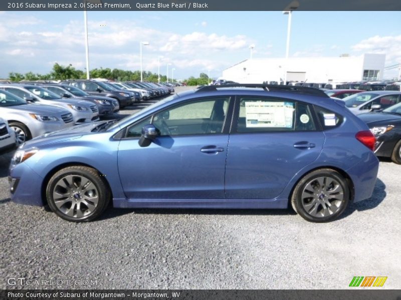 Quartz Blue Pearl / Black 2016 Subaru Impreza 2.0i Sport Premium