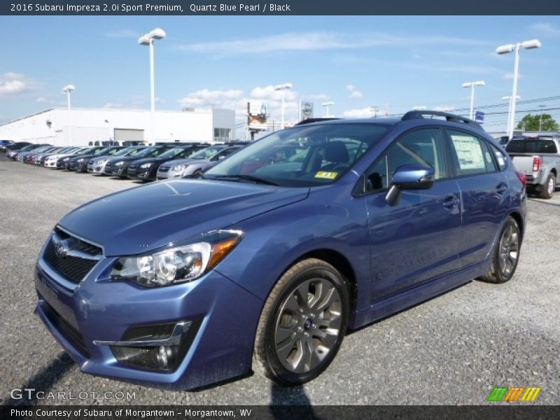 Quartz Blue Pearl / Black 2016 Subaru Impreza 2.0i Sport Premium