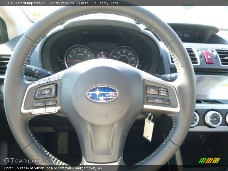 Quartz Blue Pearl / Black 2016 Subaru Impreza 2.0i Sport Premium