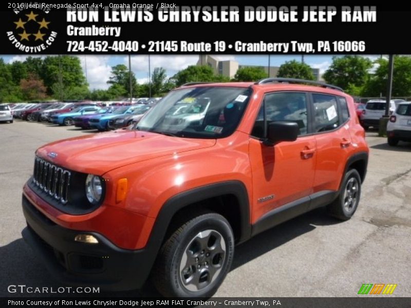 Omaha Orange / Black 2016 Jeep Renegade Sport 4x4