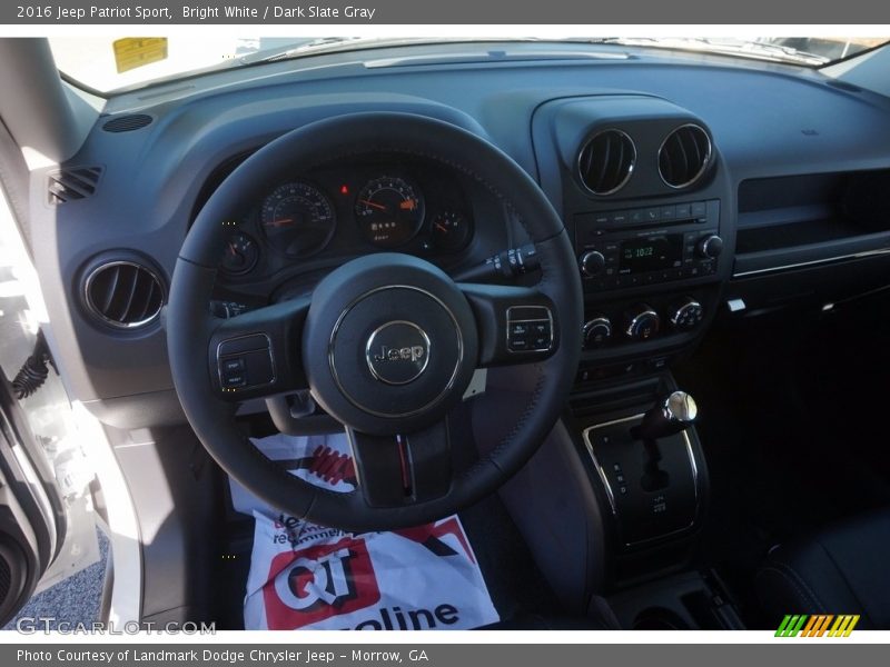 Bright White / Dark Slate Gray 2016 Jeep Patriot Sport
