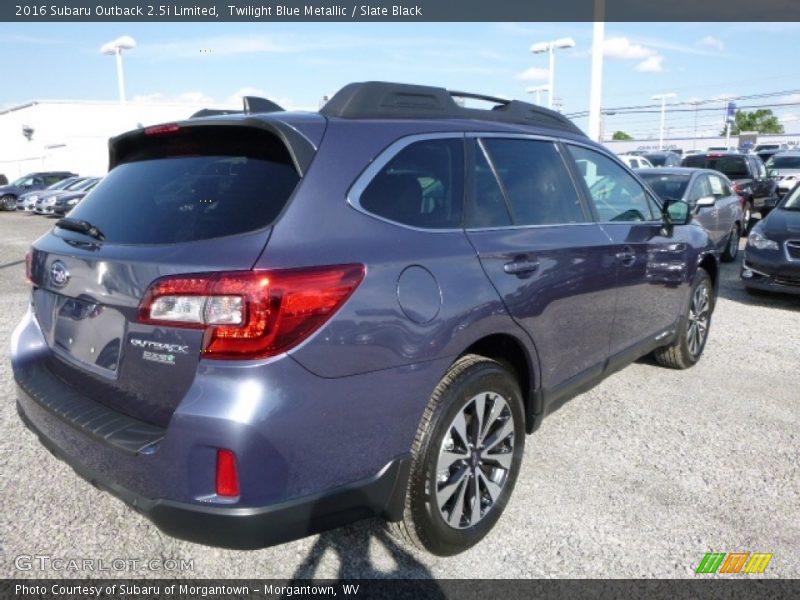 Twilight Blue Metallic / Slate Black 2016 Subaru Outback 2.5i Limited