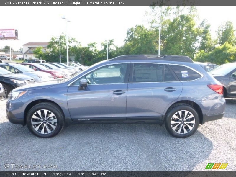 Twilight Blue Metallic / Slate Black 2016 Subaru Outback 2.5i Limited