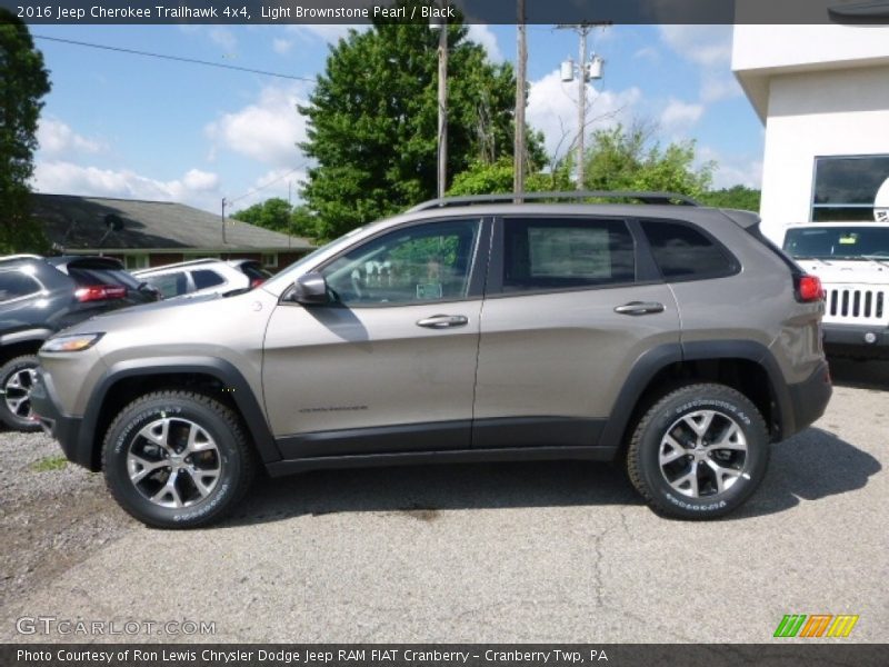 Light Brownstone Pearl / Black 2016 Jeep Cherokee Trailhawk 4x4