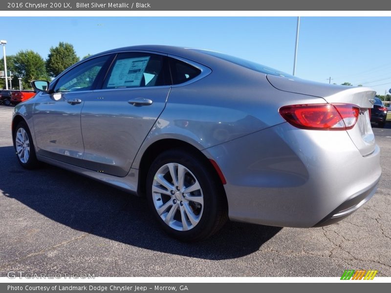 Billet Silver Metallic / Black 2016 Chrysler 200 LX