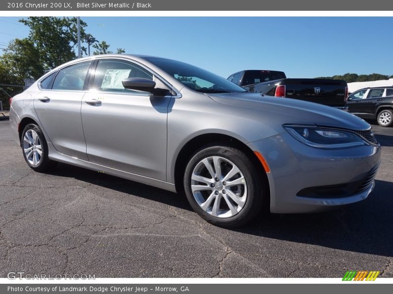 Billet Silver Metallic / Black 2016 Chrysler 200 LX