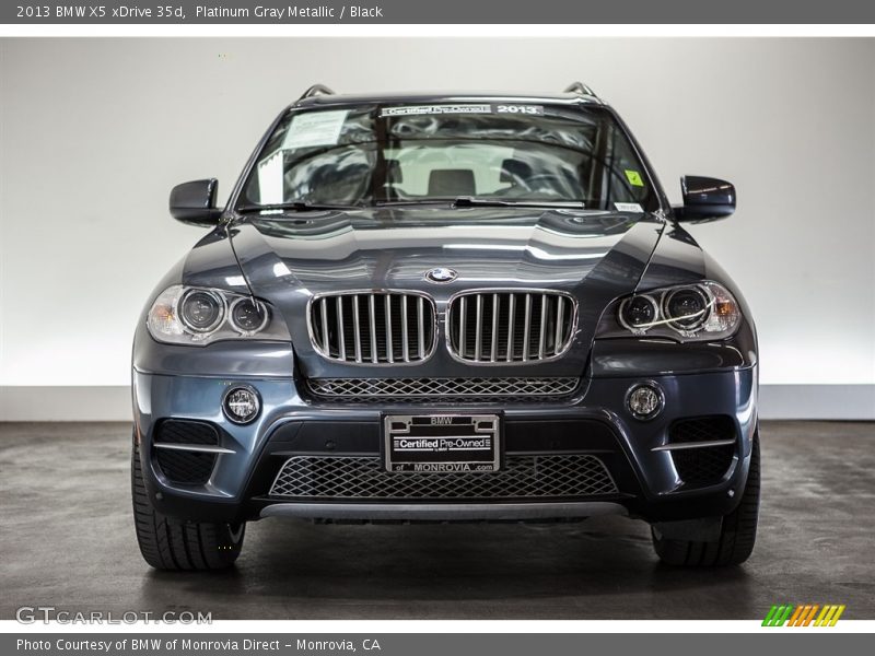Platinum Gray Metallic / Black 2013 BMW X5 xDrive 35d
