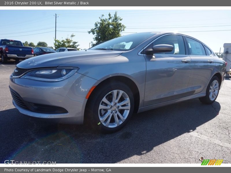 Billet Silver Metallic / Black 2016 Chrysler 200 LX