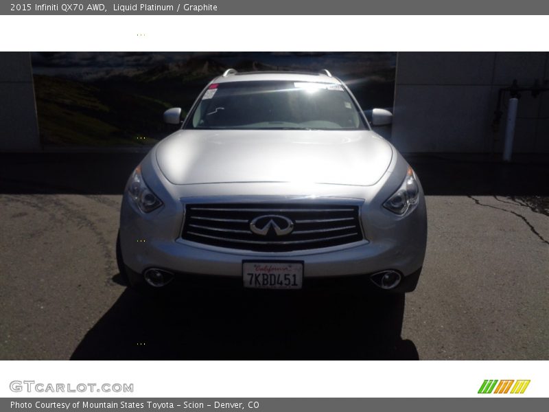 Liquid Platinum / Graphite 2015 Infiniti QX70 AWD