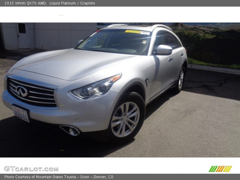Liquid Platinum / Graphite 2015 Infiniti QX70 AWD