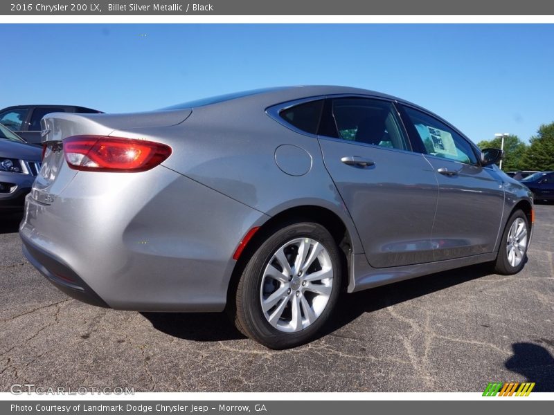 Billet Silver Metallic / Black 2016 Chrysler 200 LX