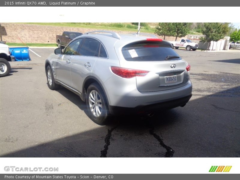 Liquid Platinum / Graphite 2015 Infiniti QX70 AWD