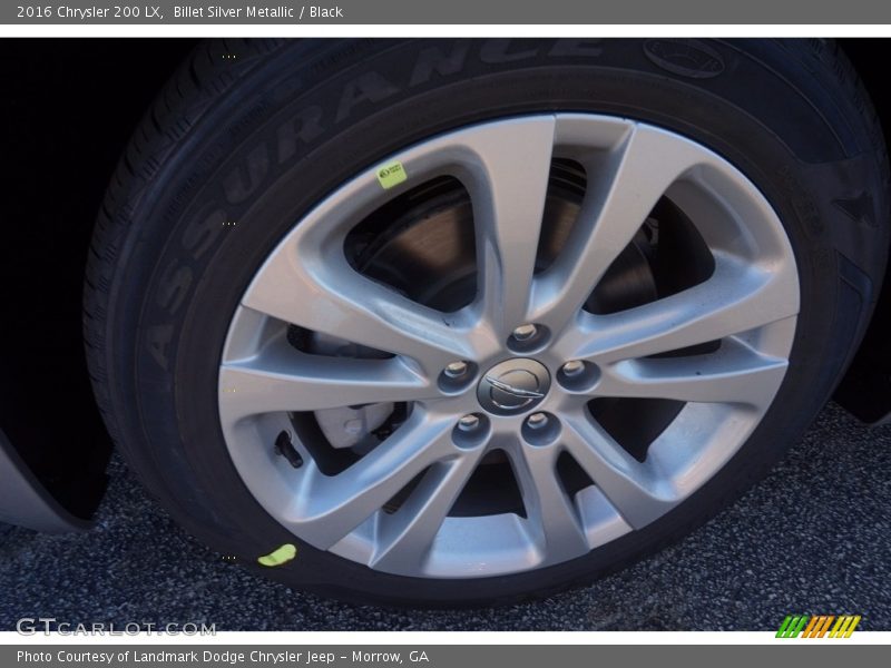 Billet Silver Metallic / Black 2016 Chrysler 200 LX
