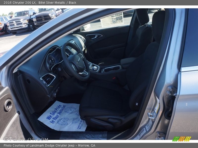 Billet Silver Metallic / Black 2016 Chrysler 200 LX