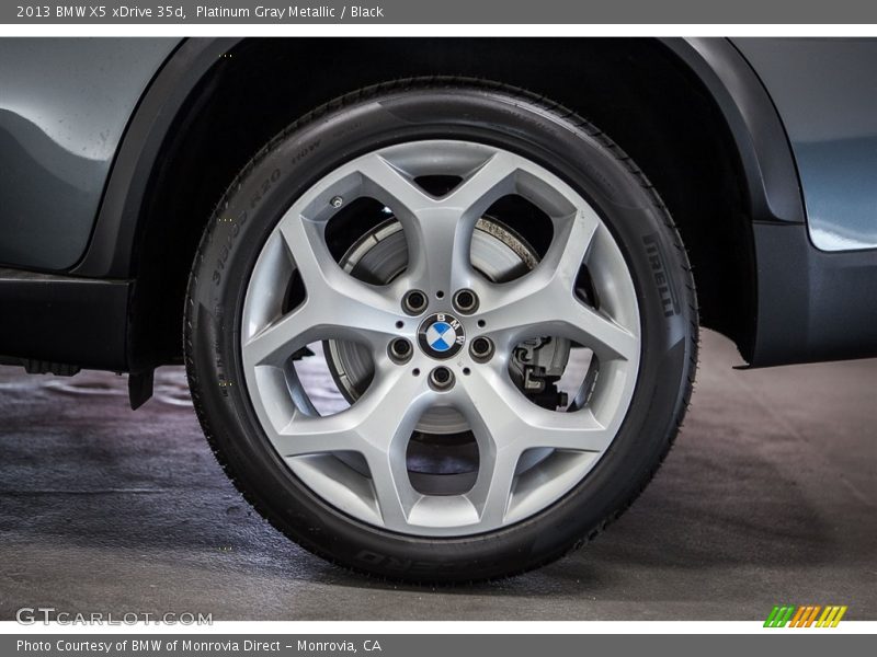 Platinum Gray Metallic / Black 2013 BMW X5 xDrive 35d