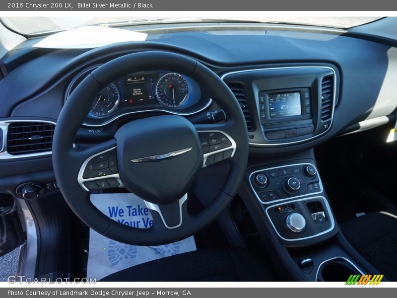 Billet Silver Metallic / Black 2016 Chrysler 200 LX