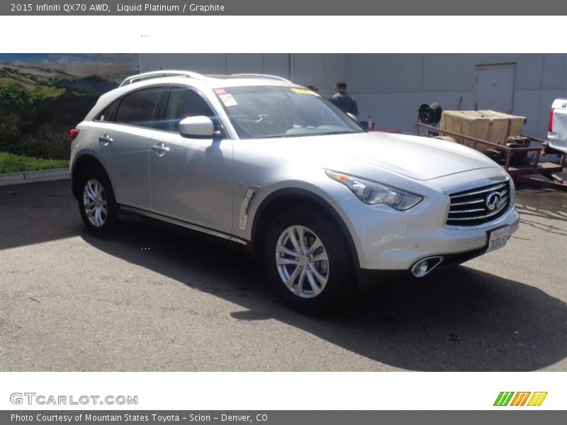 Liquid Platinum / Graphite 2015 Infiniti QX70 AWD