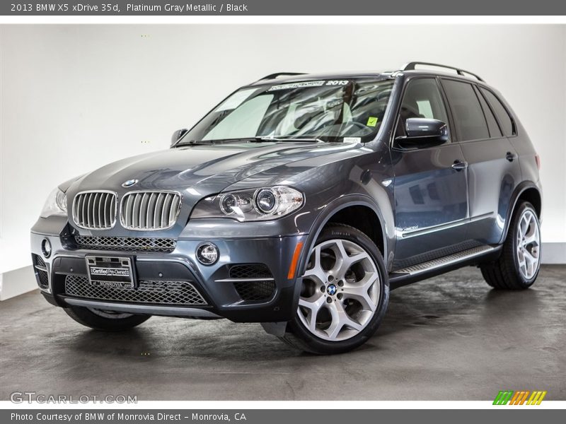 Platinum Gray Metallic / Black 2013 BMW X5 xDrive 35d