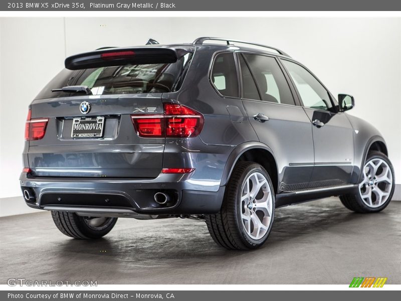 Platinum Gray Metallic / Black 2013 BMW X5 xDrive 35d