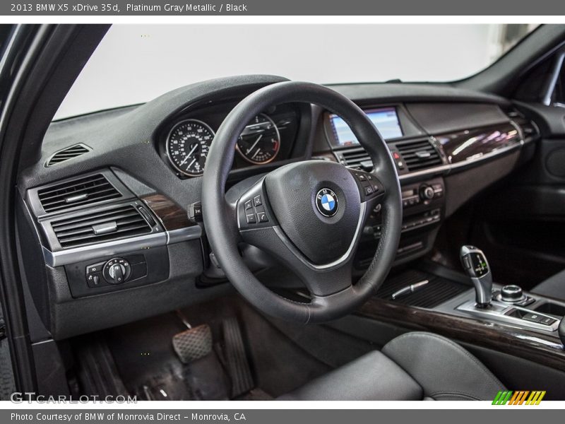 Platinum Gray Metallic / Black 2013 BMW X5 xDrive 35d