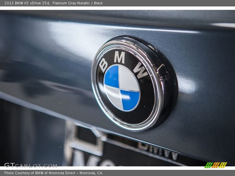 Platinum Gray Metallic / Black 2013 BMW X5 xDrive 35d