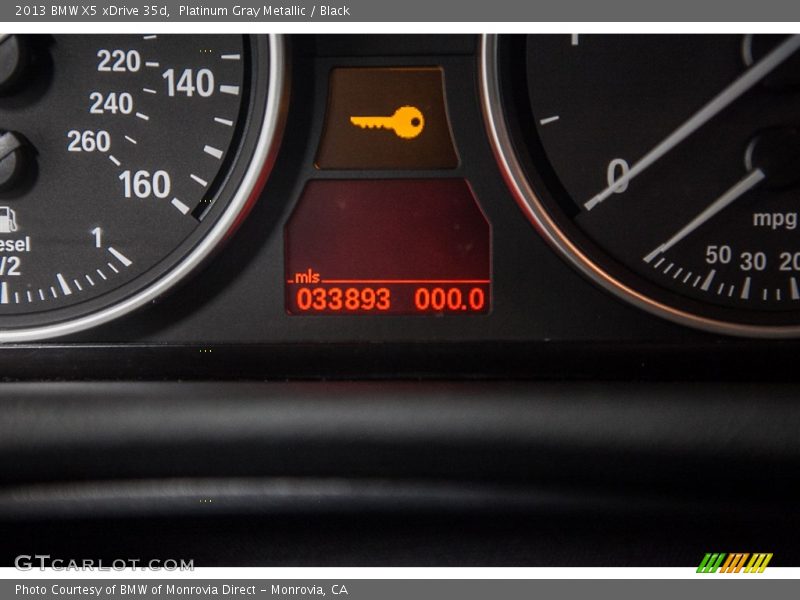 Platinum Gray Metallic / Black 2013 BMW X5 xDrive 35d