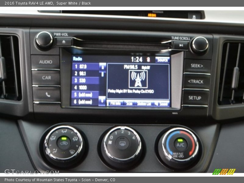 Super White / Black 2016 Toyota RAV4 LE AWD