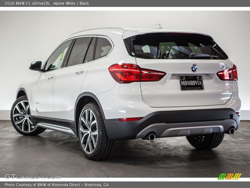 Alpine White / Black 2016 BMW X1 xDrive28i