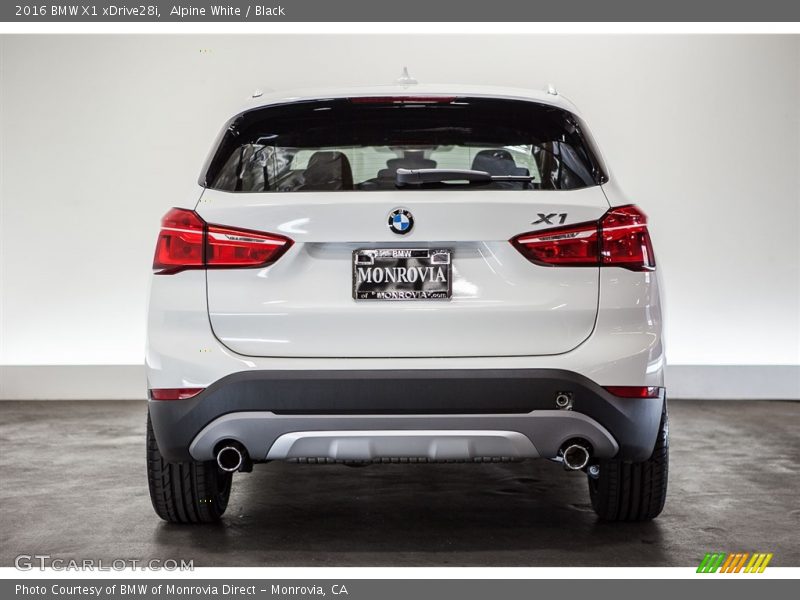 Alpine White / Black 2016 BMW X1 xDrive28i