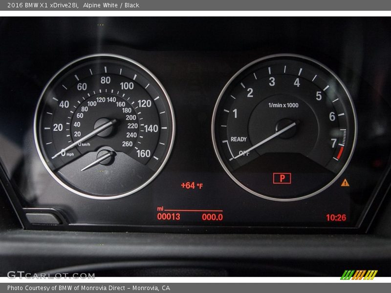 Alpine White / Black 2016 BMW X1 xDrive28i