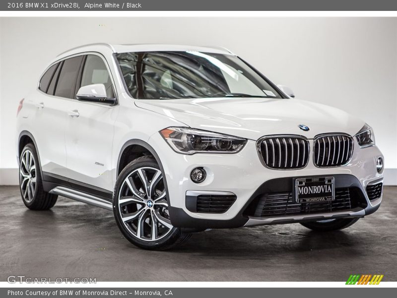 Alpine White / Black 2016 BMW X1 xDrive28i