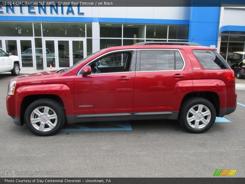 Crystal Red Tintcoat / Jet Black 2014 GMC Terrain SLE AWD