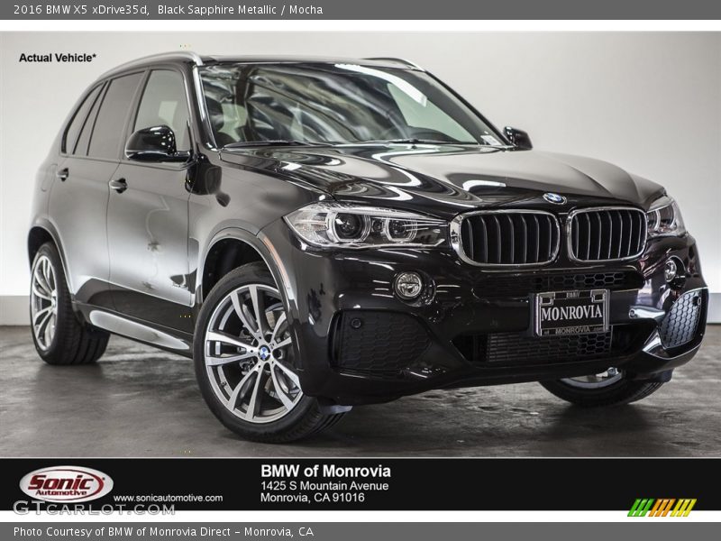 Black Sapphire Metallic / Mocha 2016 BMW X5 xDrive35d