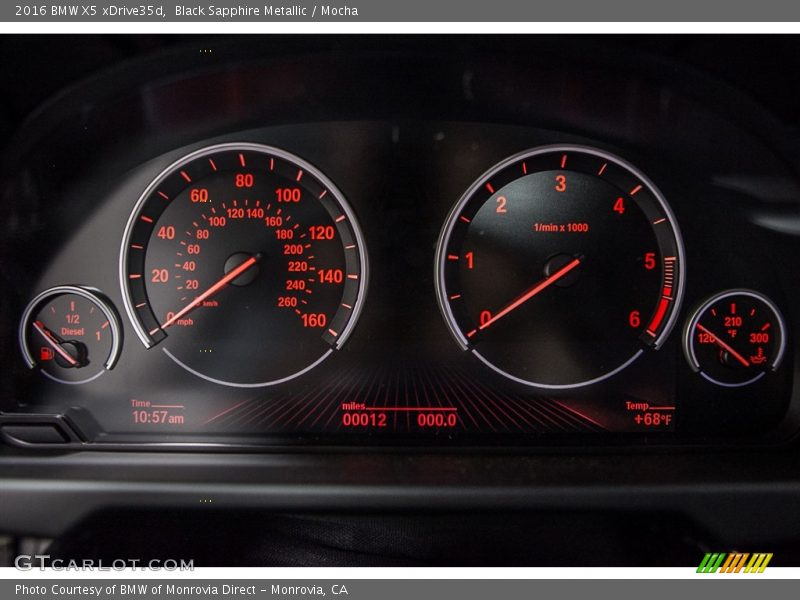 Black Sapphire Metallic / Mocha 2016 BMW X5 xDrive35d
