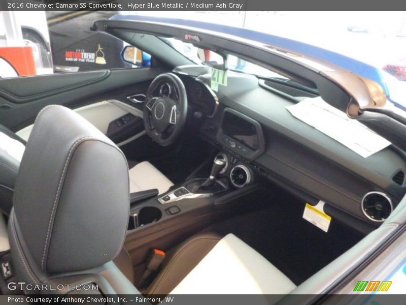 Hyper Blue Metallic / Medium Ash Gray 2016 Chevrolet Camaro SS Convertible