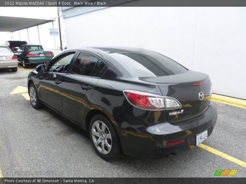 Black Mica / Black 2012 Mazda MAZDA3 i Sport 4 Door