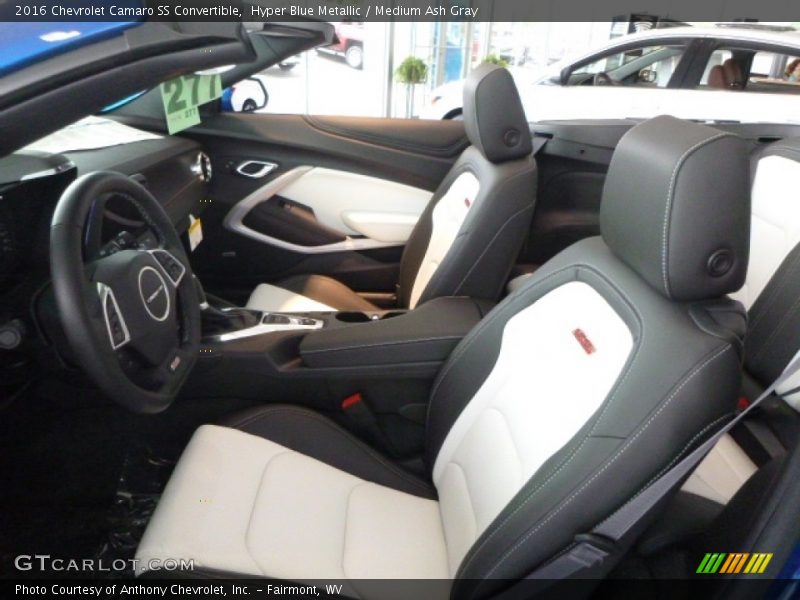 Hyper Blue Metallic / Medium Ash Gray 2016 Chevrolet Camaro SS Convertible
