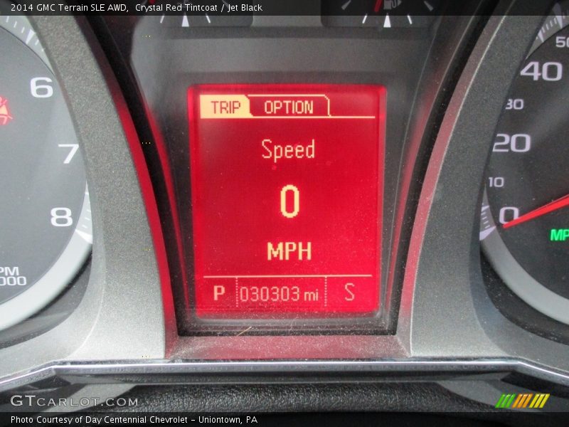 Crystal Red Tintcoat / Jet Black 2014 GMC Terrain SLE AWD