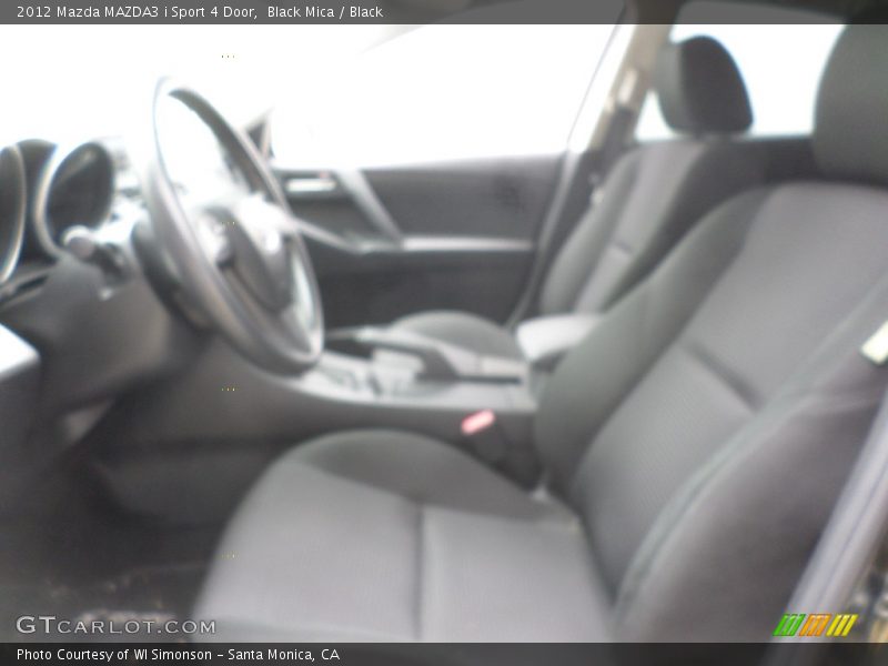 Black Mica / Black 2012 Mazda MAZDA3 i Sport 4 Door