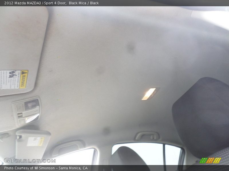 Black Mica / Black 2012 Mazda MAZDA3 i Sport 4 Door