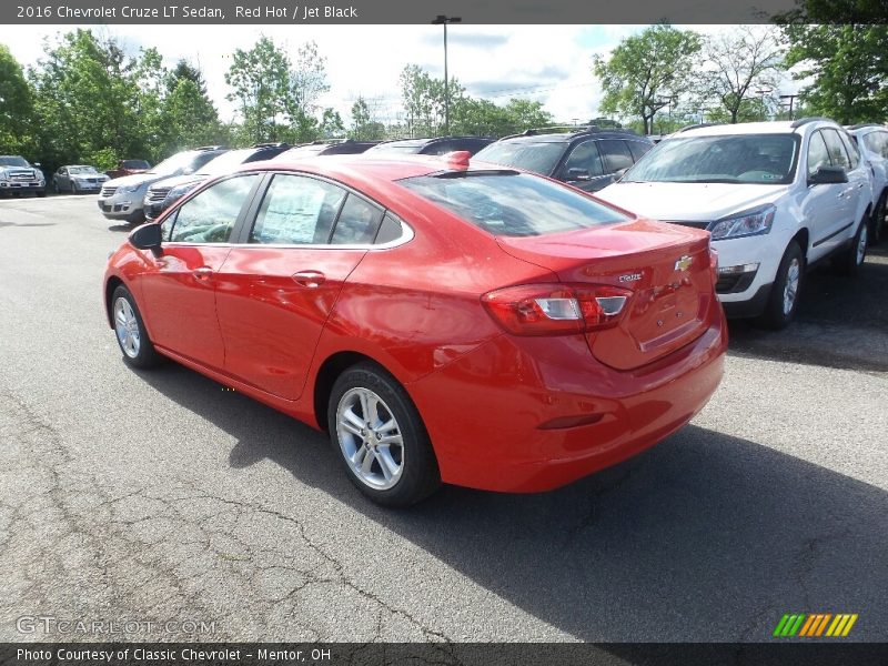 Red Hot / Jet Black 2016 Chevrolet Cruze LT Sedan