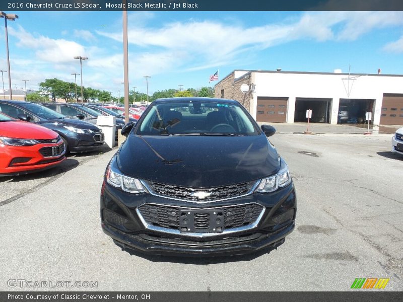 Mosaic Black Metallic / Jet Black 2016 Chevrolet Cruze LS Sedan