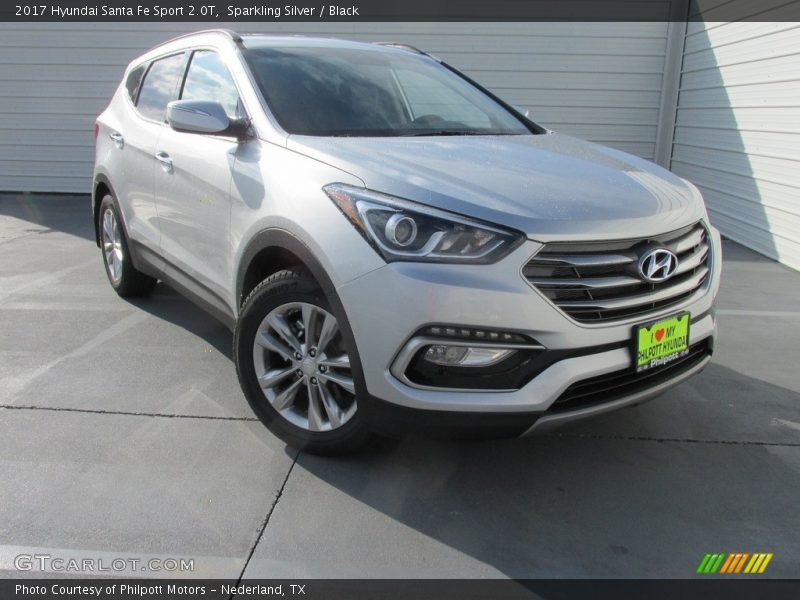 Sparkling Silver / Black 2017 Hyundai Santa Fe Sport 2.0T