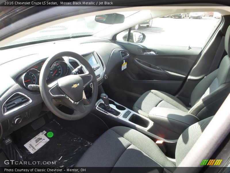 Mosaic Black Metallic / Jet Black 2016 Chevrolet Cruze LS Sedan